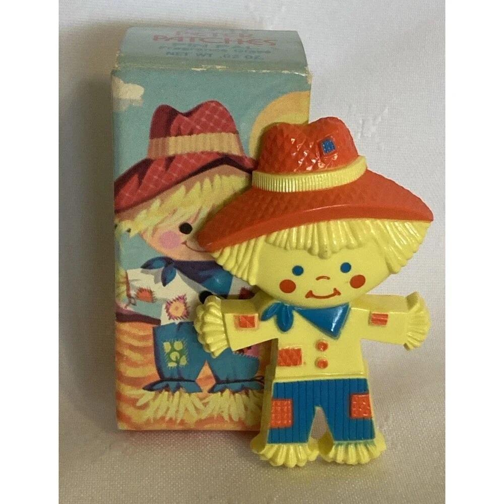 Vintage Avon Peter Patch Pin Pal Fragrance Glacé 1975 Scarecrow